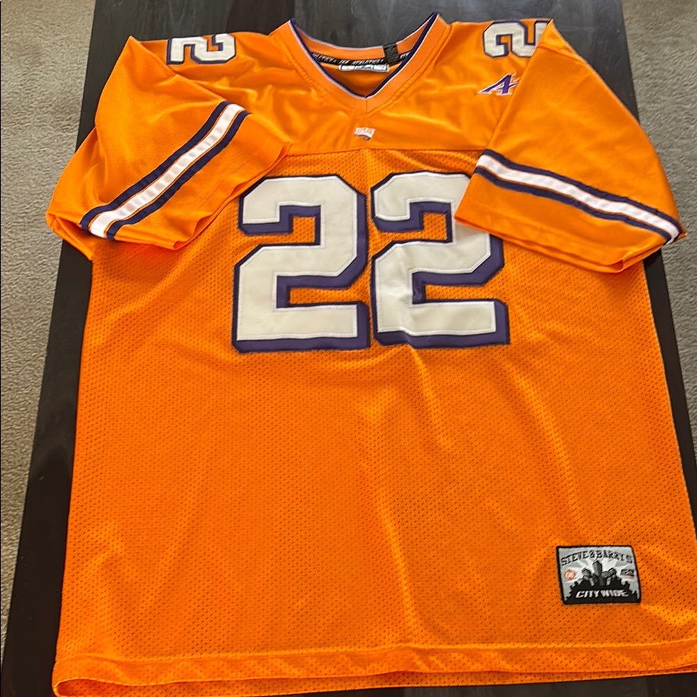 Steve & Barry’s orange # 22 Evansville jersey